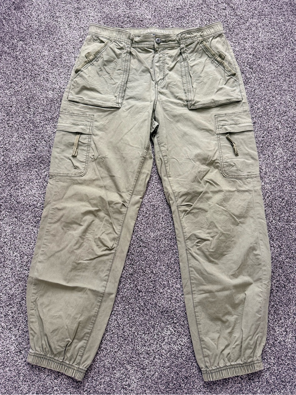American Eagle Outfitters Olive Baggy Cargo Joggers